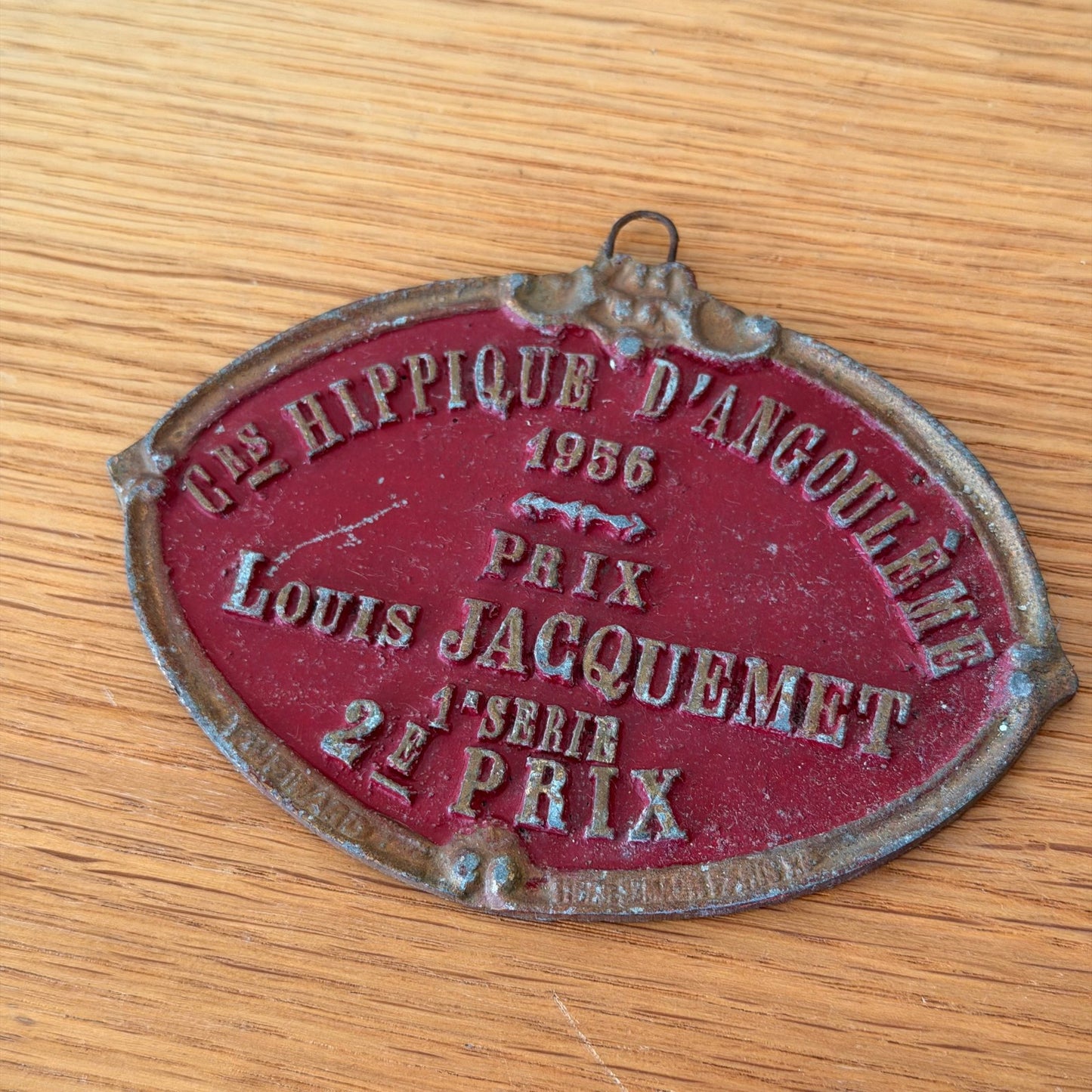 French Agricultural Medal 1956 Angouleme Prize Trophy Plaque Vintage 13012611 Fleamarketfrance : French vintage and antique decor