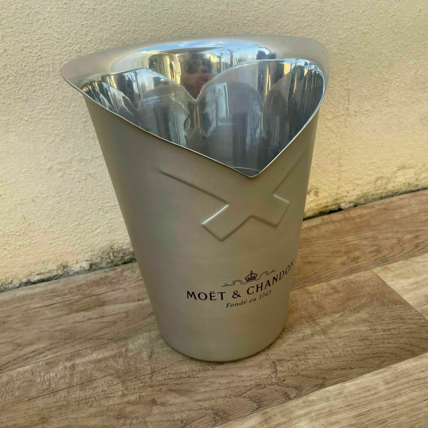 Vintage French Moet Chandon Chrome Ice Bucket Champagne Cooler 1706214 Fleamarketfrance