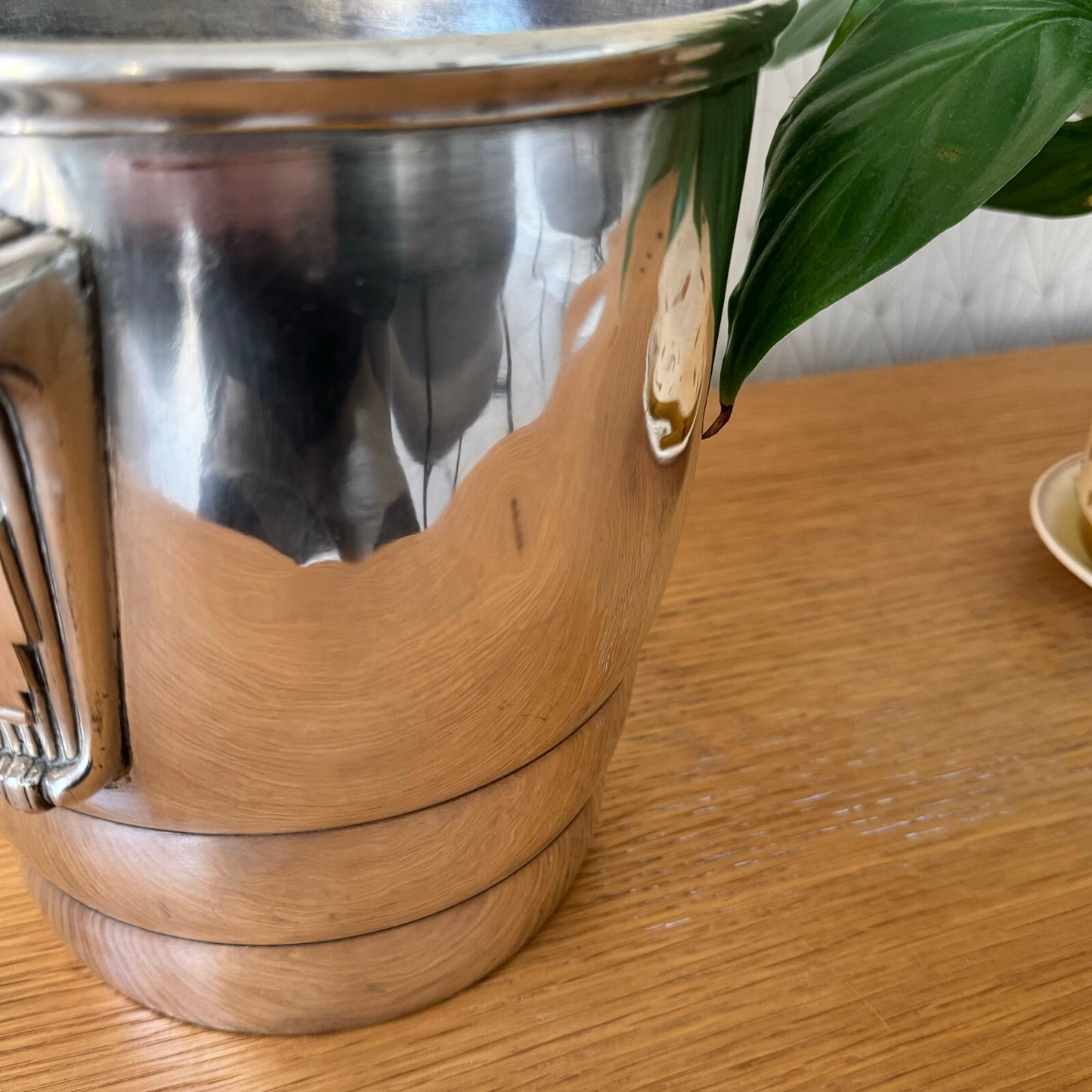 French Silver Plated Champagne Bucket Ice Cooler Art Deco Vintage 0703242 Fleamarketfrance