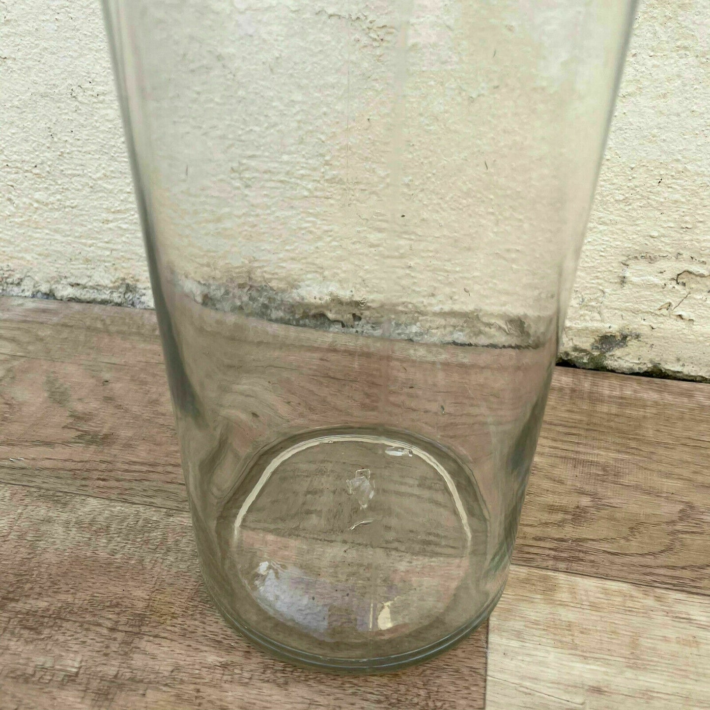 French Antique Glass Bottle 19th Century Hand Blown Clear Convent 0107214 Lalique