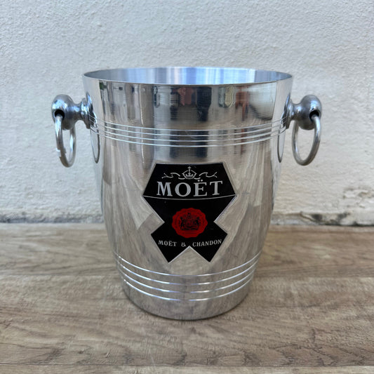 Vintage French Moet Chandon Ice Bucket Champagne Cooler Steel 1812232 Fleamarketfrance