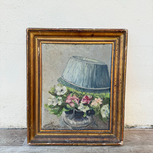 French Still Life Painting Flowers Signed Early 20th Century 07082415 Fleamarketfrance