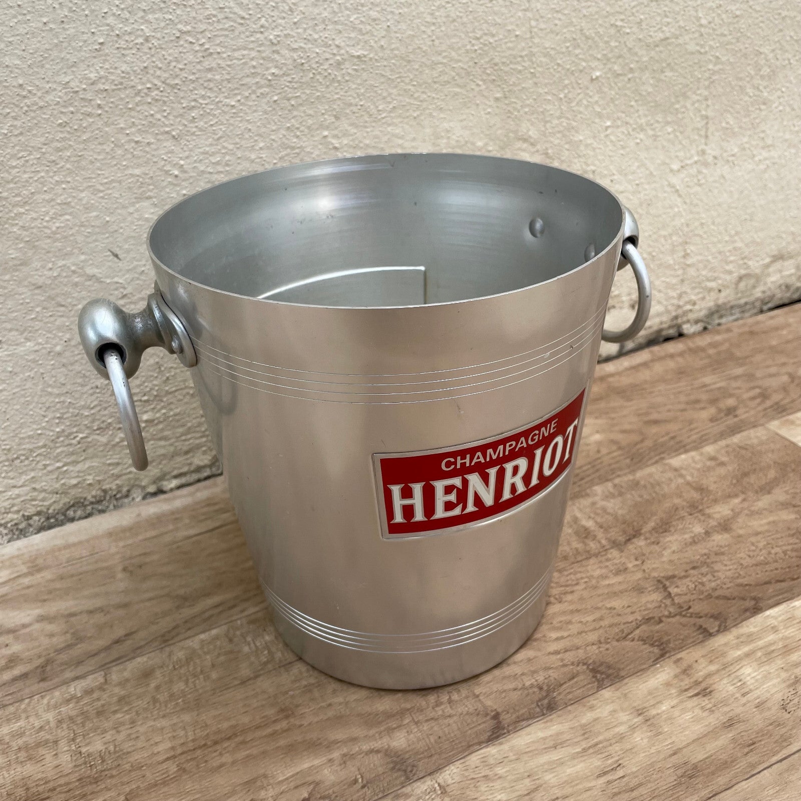 Vintage French Henriot Champagne Bucket Ice Cooler Aluminum 1803253 Fleamarketfrance