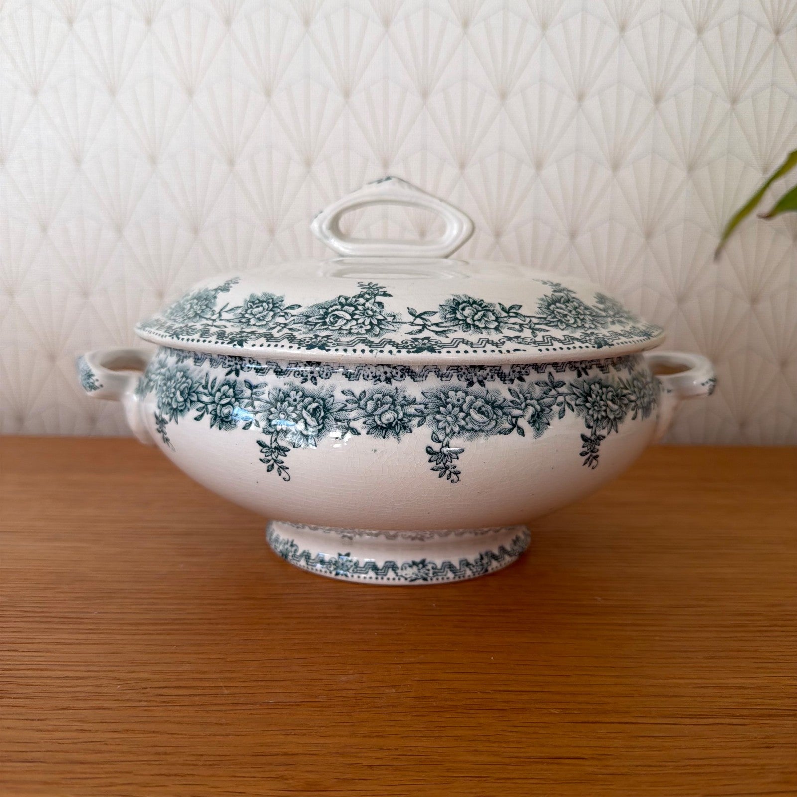 Vintage French Argenton St Amand Les Eaux Ceramic Floral Tureen 18052610 Fleamarketfrance