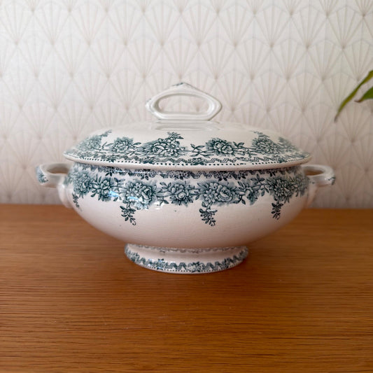 Vintage French Argenton St Amand Les Eaux Ceramic Floral Tureen 18052610 Fleamarketfrance