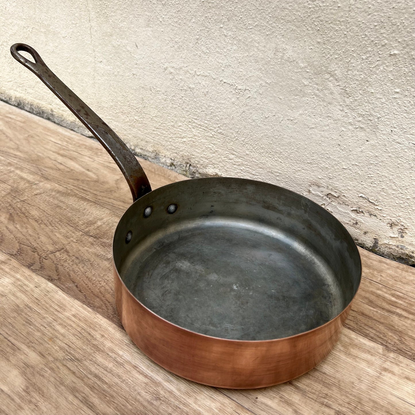 French Copper Sauteuse Faucogney Professional Tin Lined Pan 22cm 27052214 Unbranded
