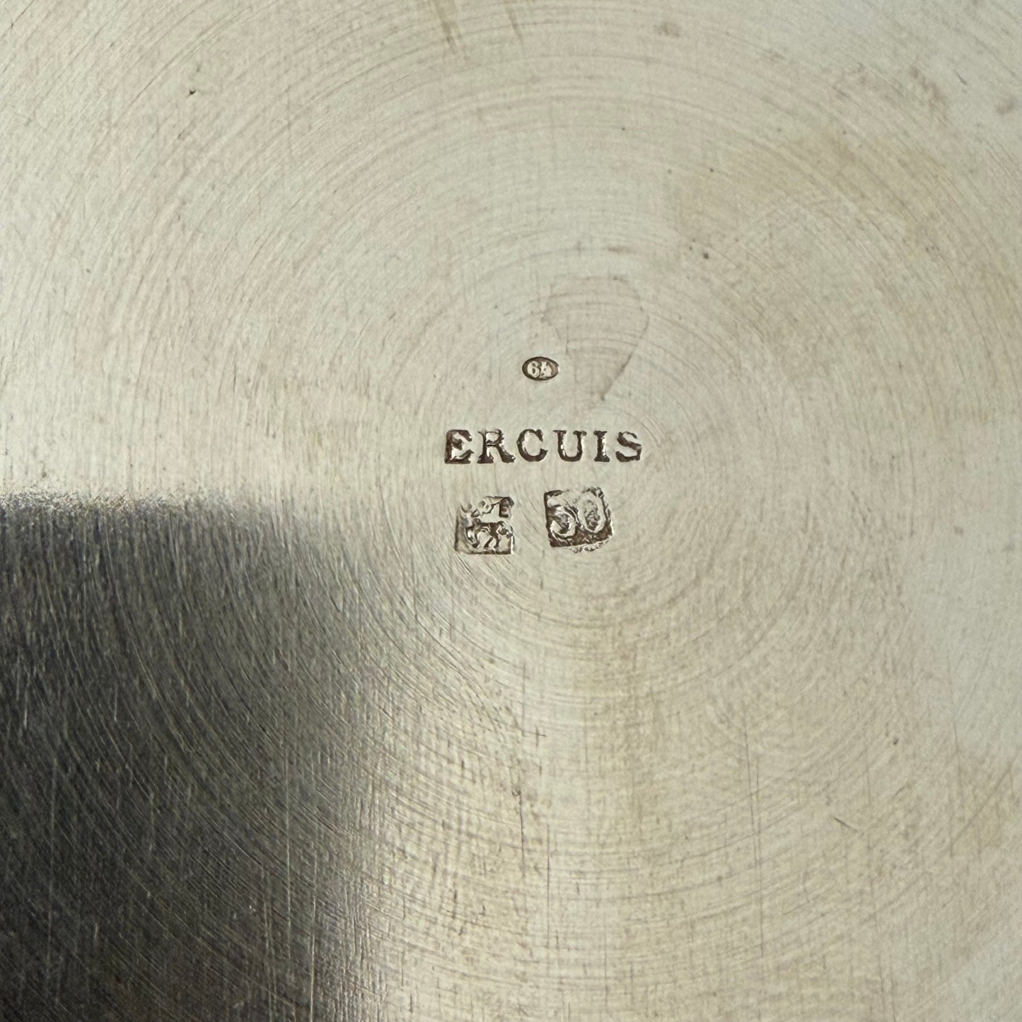 Vintage French Champagne Silverplate Ice Bucket Cooler ERCUIS Chien fo 0807254