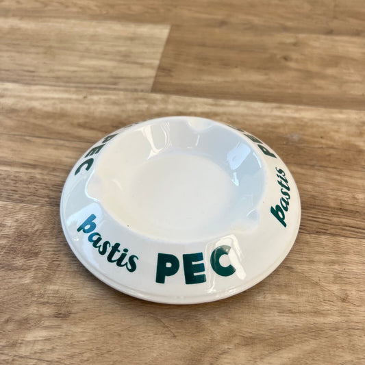 French Pastis PEC Advertising Ashtray Vintage Ceramic Bistro 1310226 Fleamarketfrance