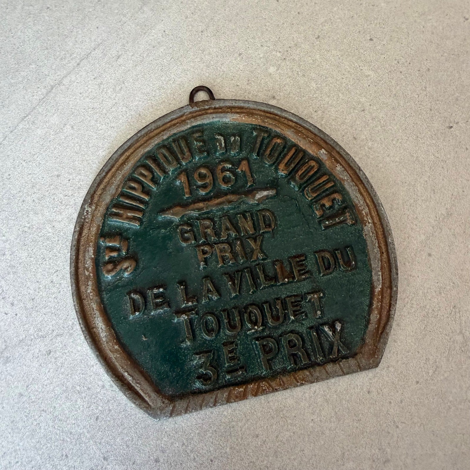 French Vintage Agricultural Medal Le Touquet 1961 Prize Plaque 08022613 Fleamarketfrance