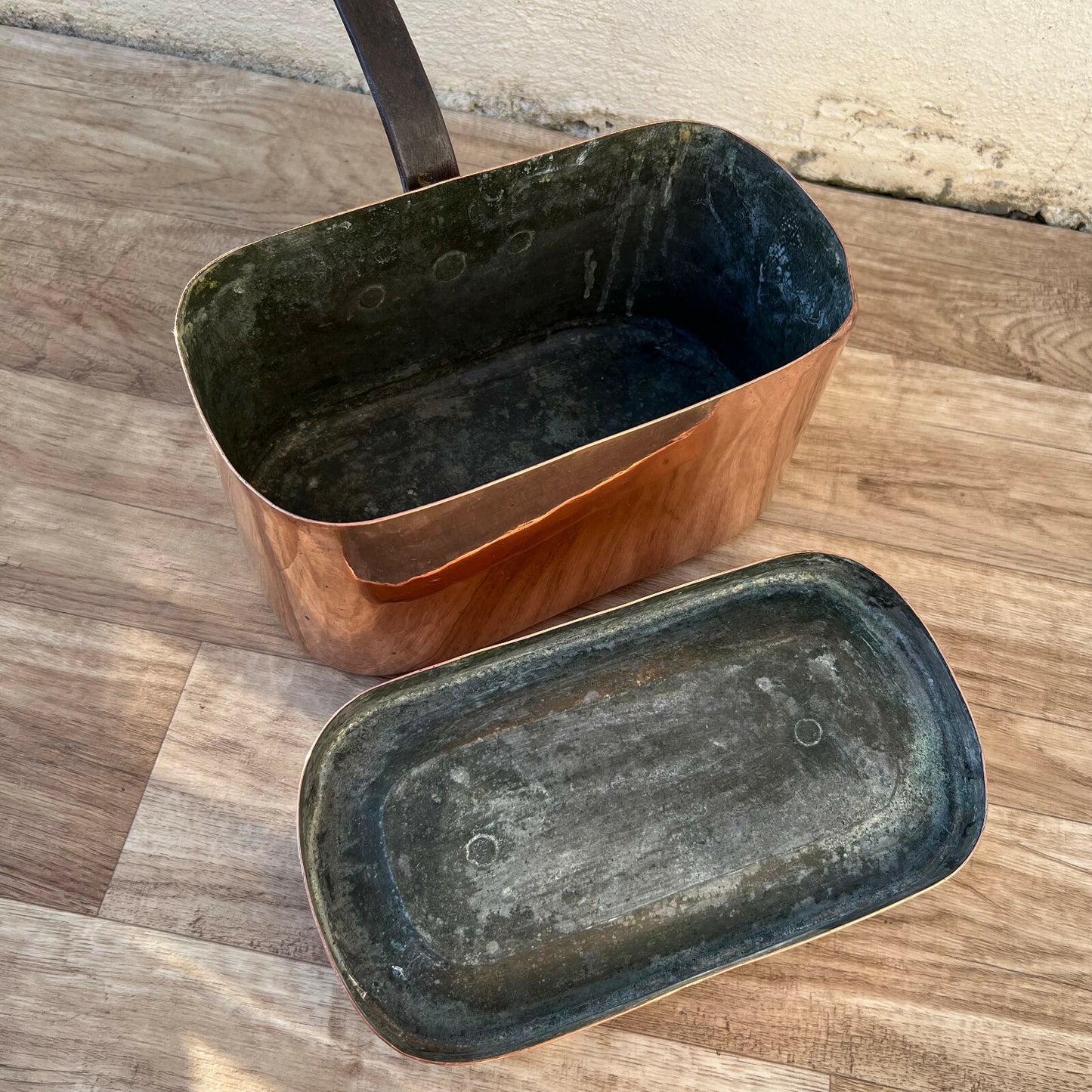 French Copper Daubiere Dovetailed Braising Pot Vintage Cookware 2801223 Fleamarketfrance