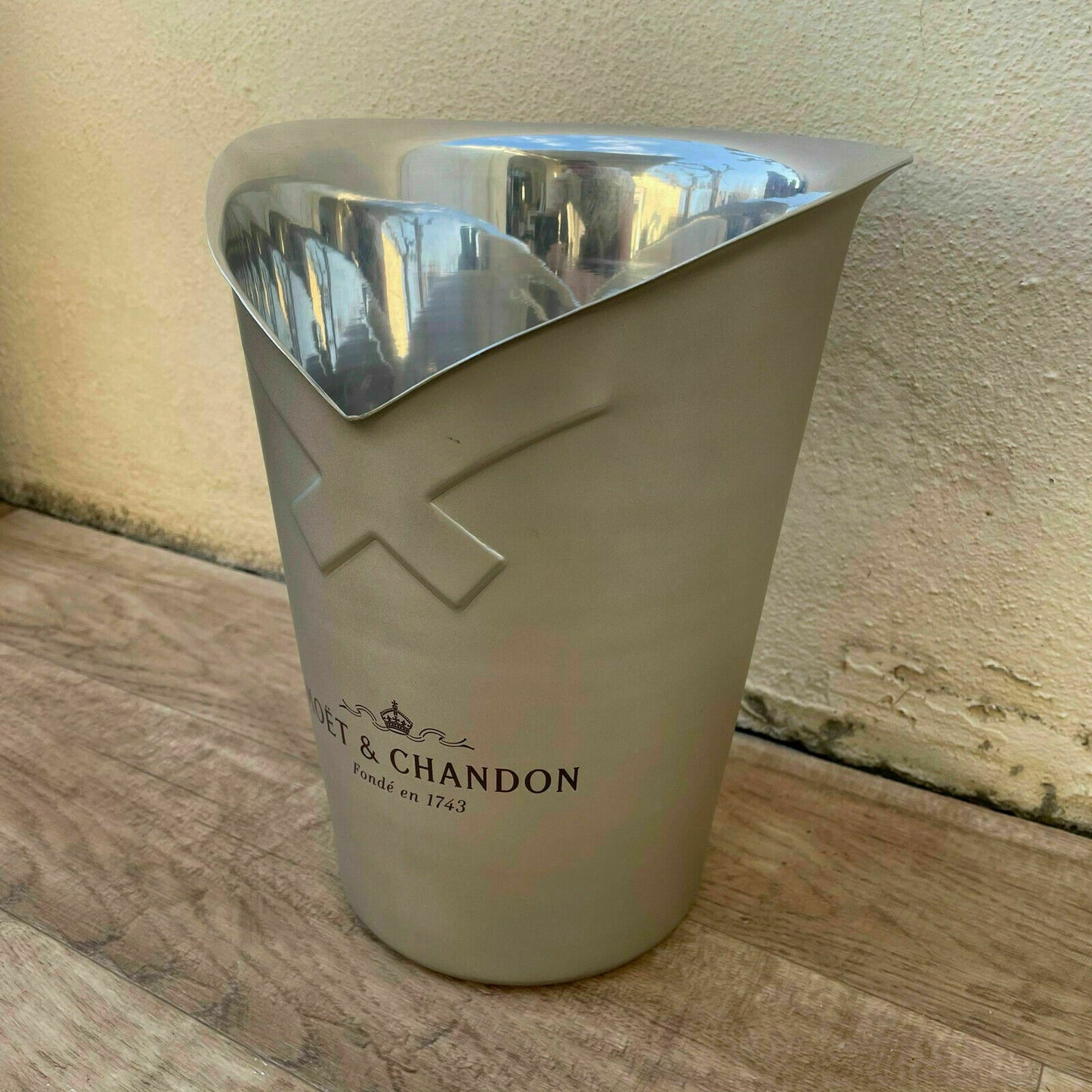 Vintage French Moet Chandon Chrome Ice Bucket Champagne Cooler 1706214 Fleamarketfrance