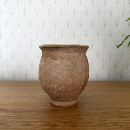 HANDMADE GLAZED BROWN ANTIQUE FRENCH HONEY POT TERRACOTTA 20102514