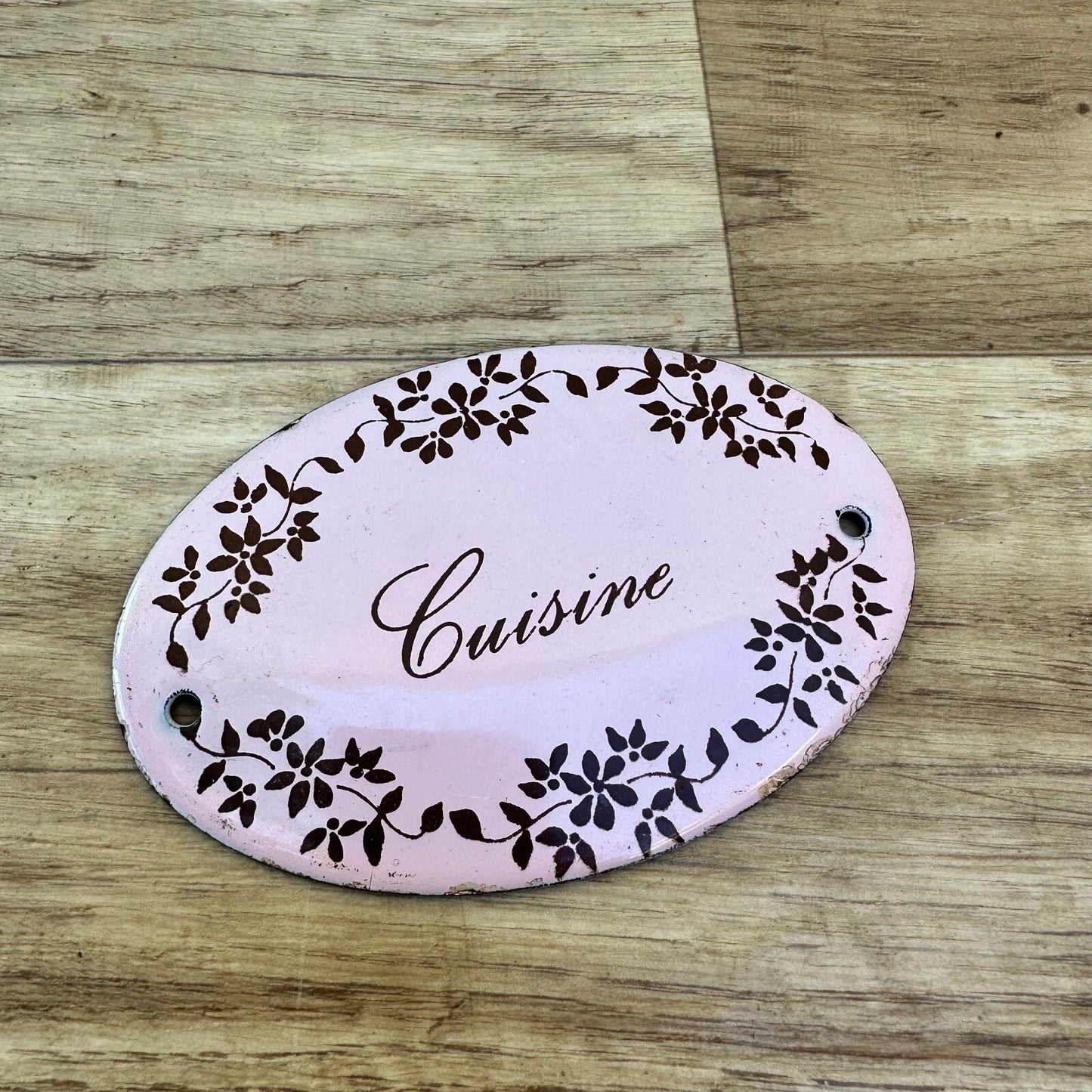 French Enamel Kitchen Sign Cuisine Door Plaque Vintage Home Decor 17092314 Unbranded