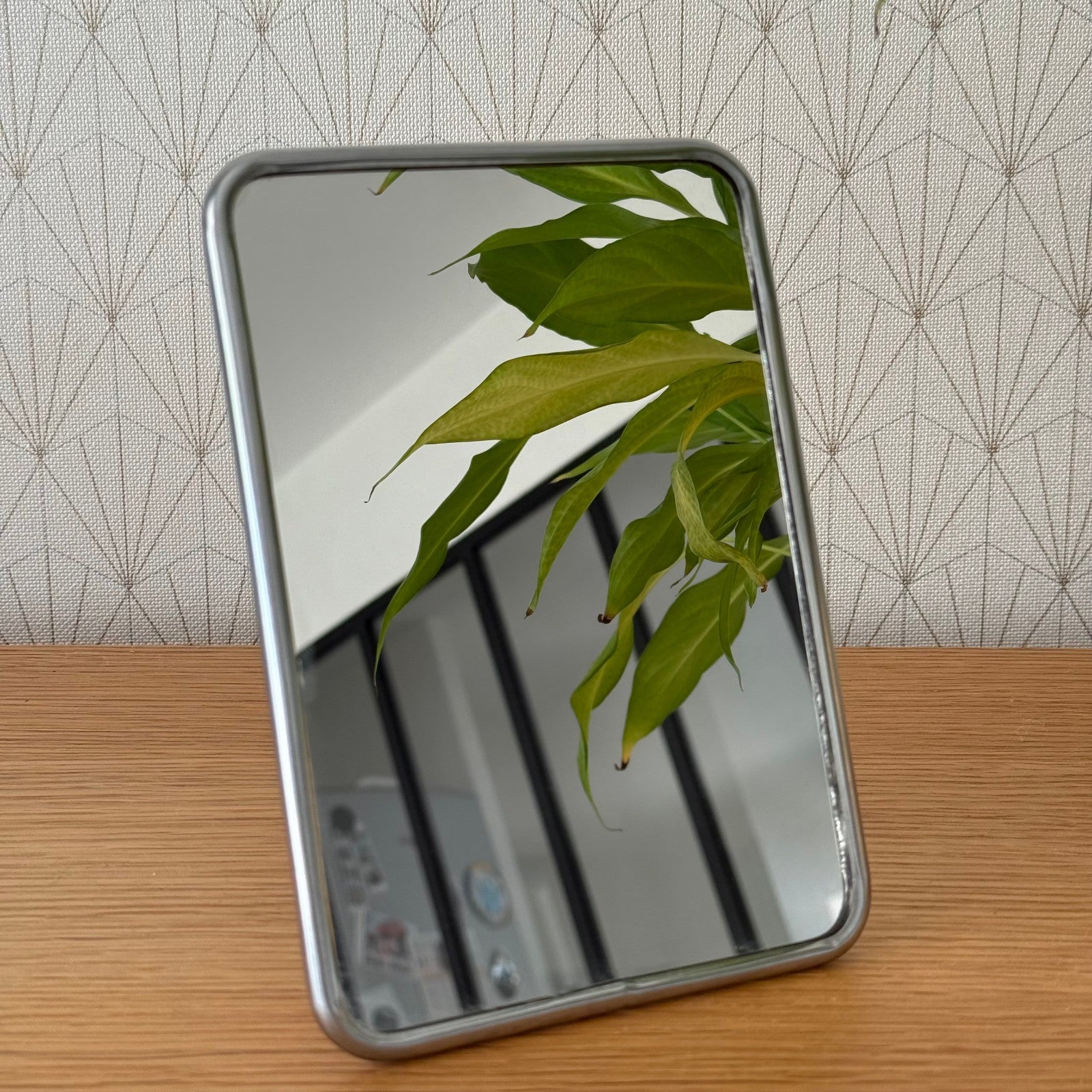 Vintage French metal bathroom STANDING MIRROR 1707255 Fleamarketfrance