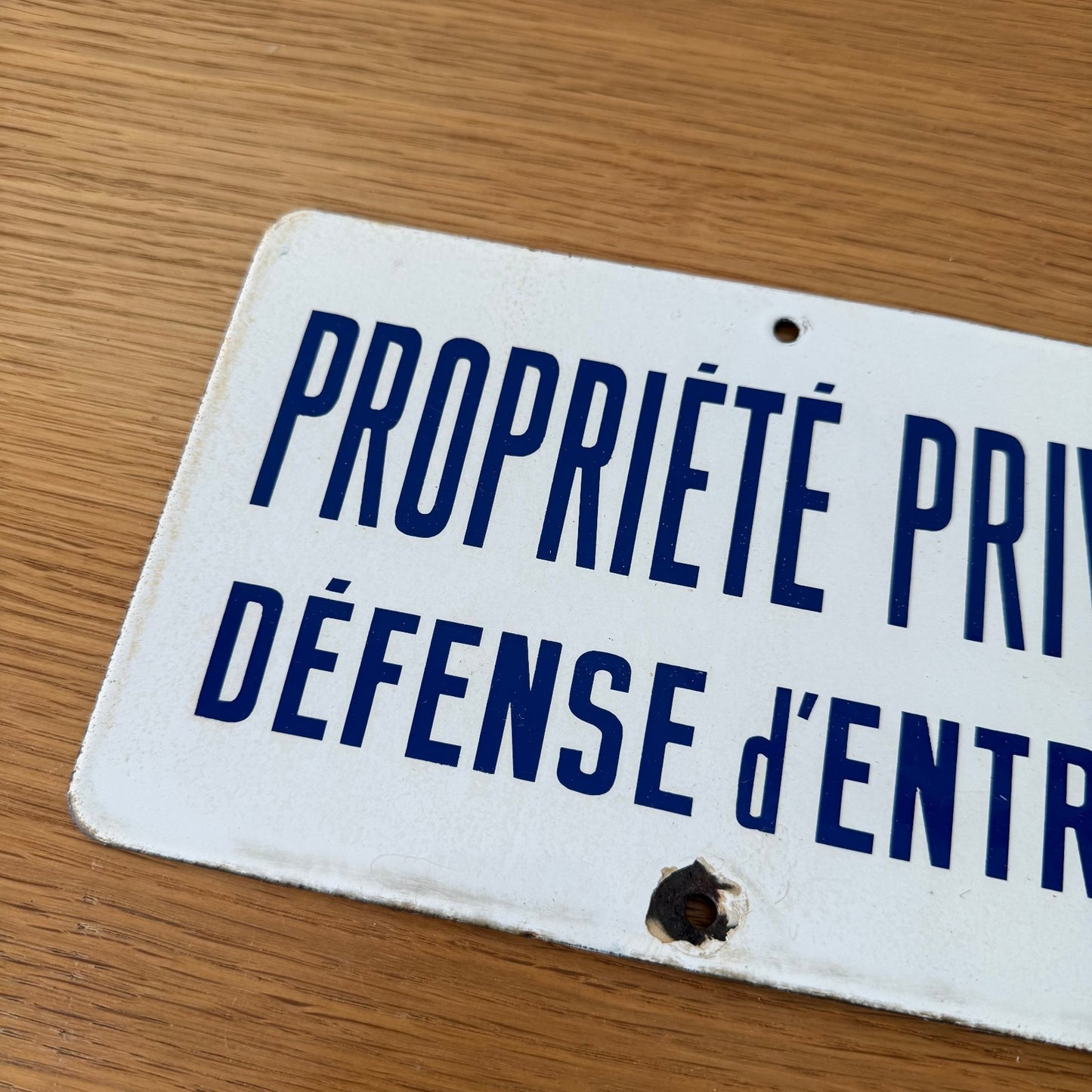 French Enamel Sign PROPRIETE PRIVEE Metal Plaque Vintage Street 23072518 Fleamarketfrance
