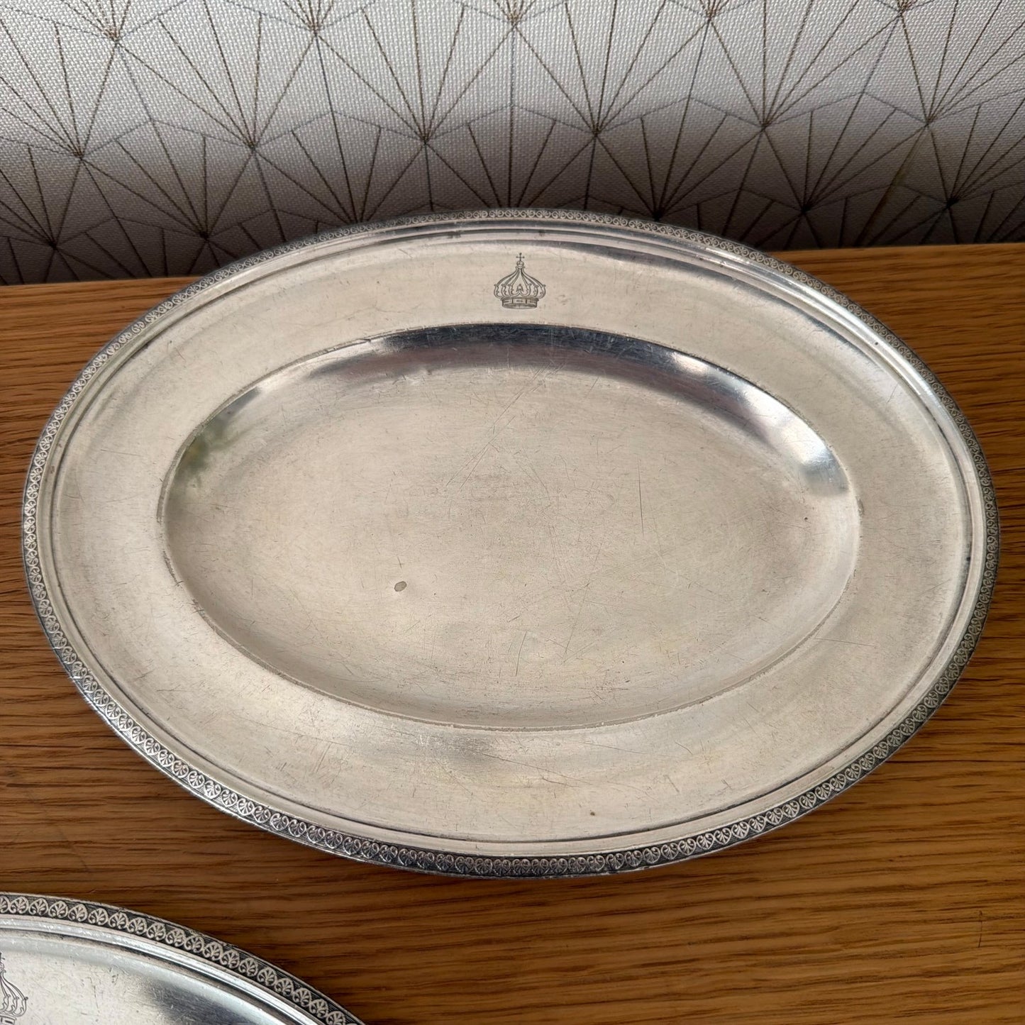 vintage set of 5 silverplate ravier hotel imperial menton 1805263 ercuis