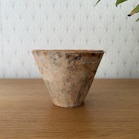 Antique French Resin Pot Tree Sap Collecting Vessel Folk Pottery 0211256 Unbranded