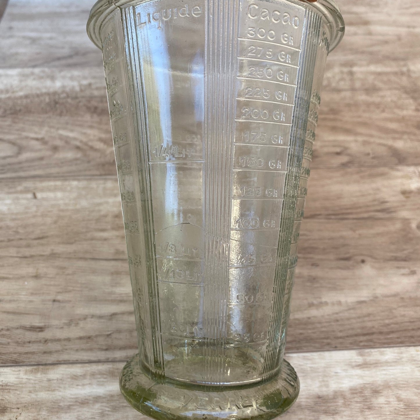 French Vintage Glass Measuring Cup Multi-Scale Kitchen Tool 0407267 PYREX
