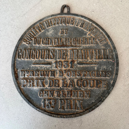 French Agricultural Medal 1931 Vintage Bronze Competition Award Trophy 08022616 Fleamarketfrance