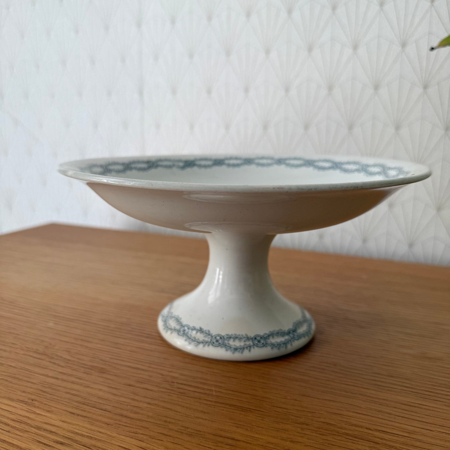 French fruits bowl compotier MASSENA St AMAND pedestal 0309259