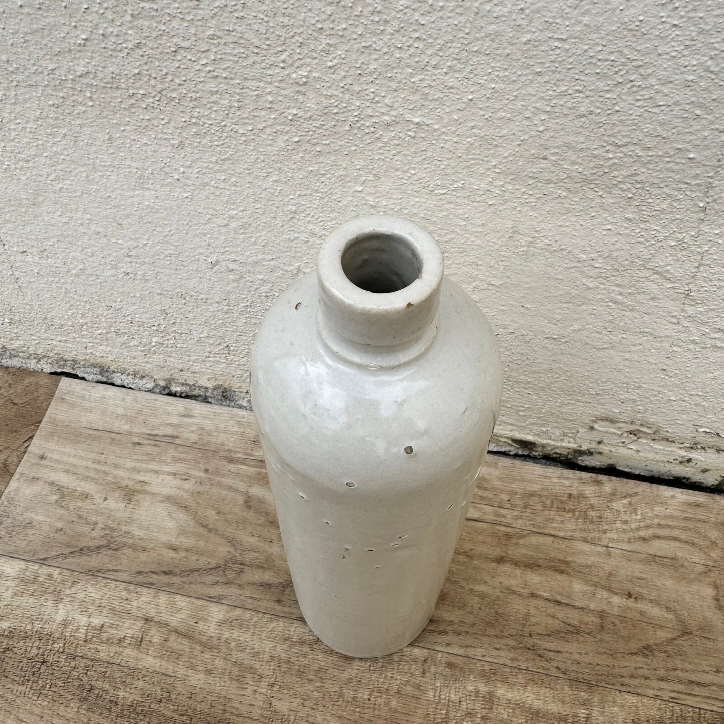 French Stoneware Bottle Vintage Ceramic Wine Water Jug 11" 29042412 Unmarked