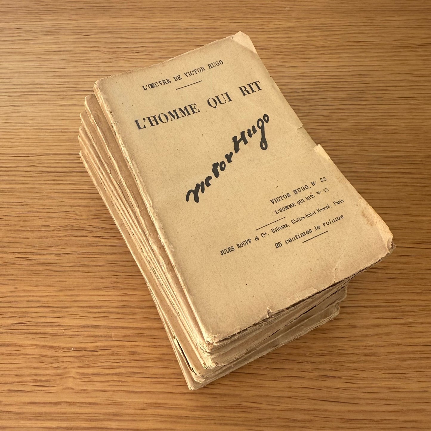 Collection of old French books decoration 0309253