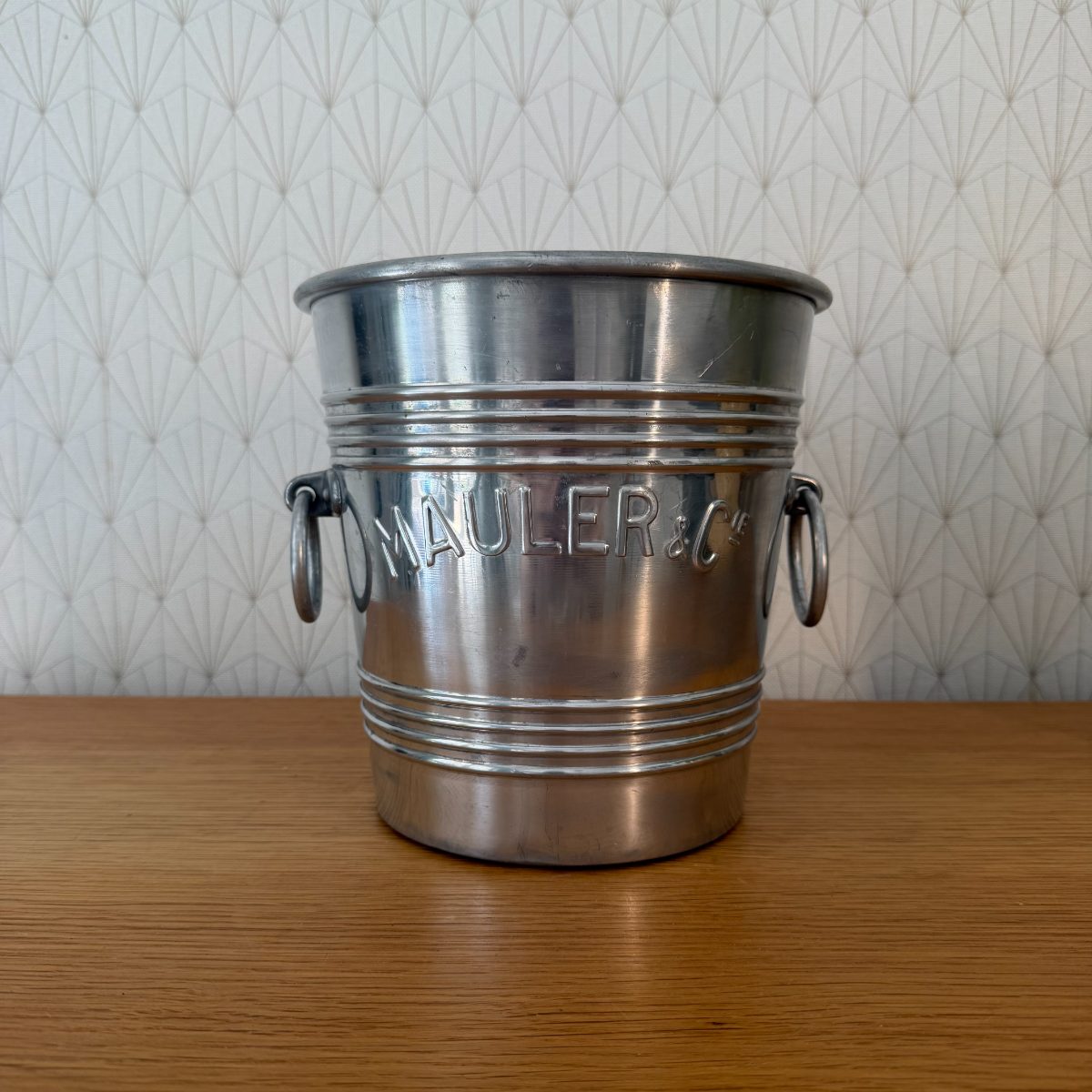 Vintage French Champagne Ice Bucket Mauler Cie Aluminum Wine Cooler 26102611 Fleamarketfrance