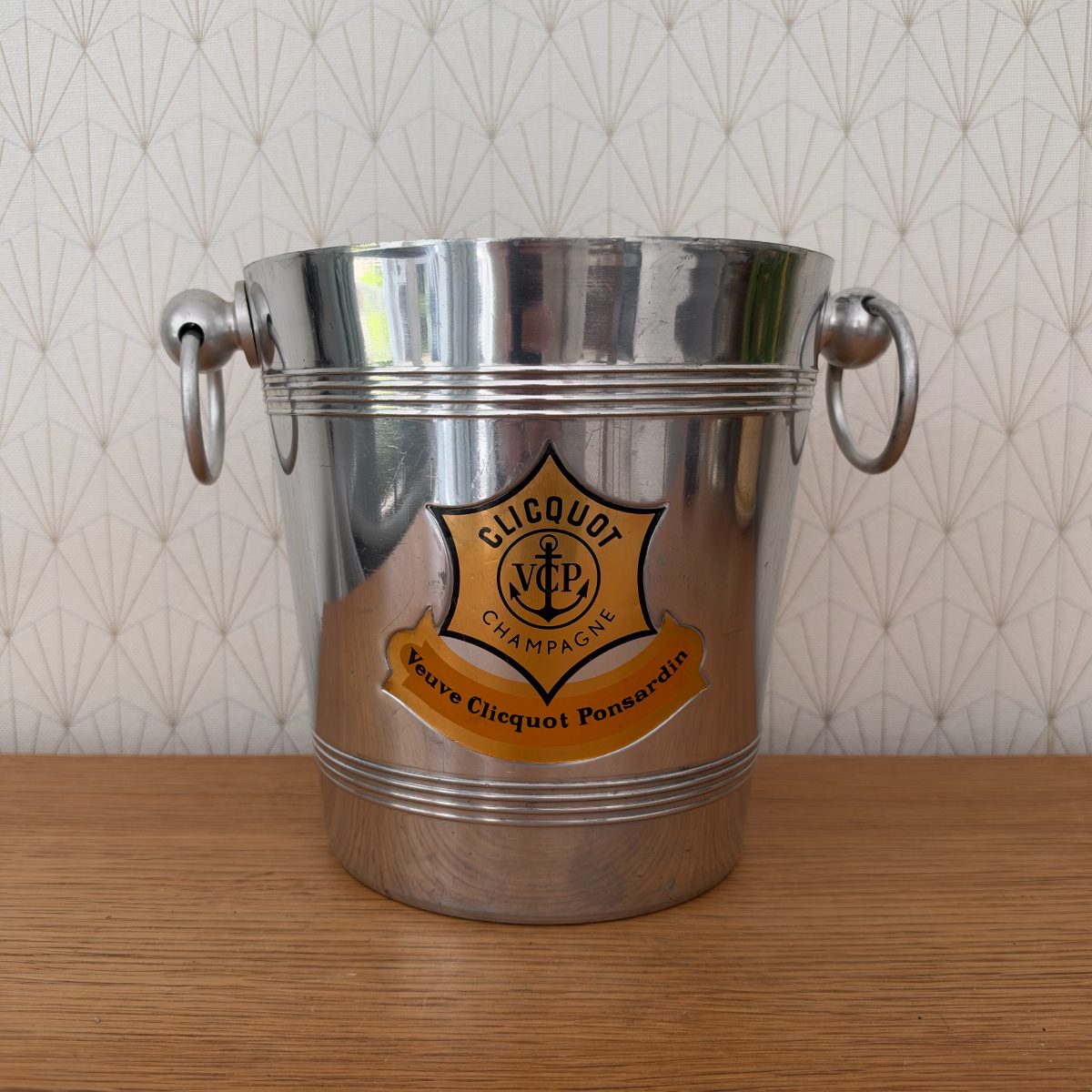 Vintage French Veuve Clicquot Champagne Ice Bucket Aluminium 20102628 Fleamarketfrance