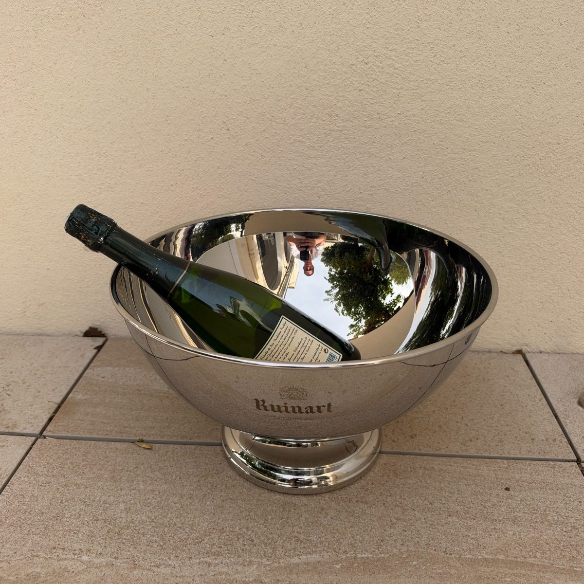 Ruinart Champagne Ice Bucket Bowl Inox Guy Degrenne Aphrodite French 07102617 Fleamarketfrance