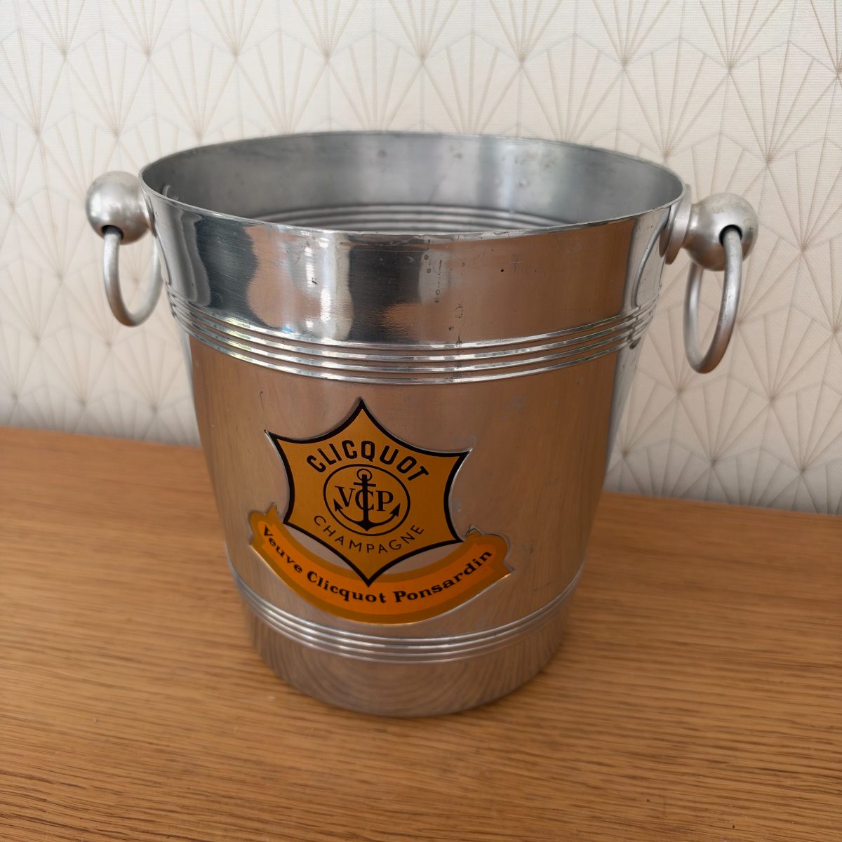 Vintage French Veuve Clicquot Champagne Ice Bucket Aluminium 20102628 Fleamarketfrance