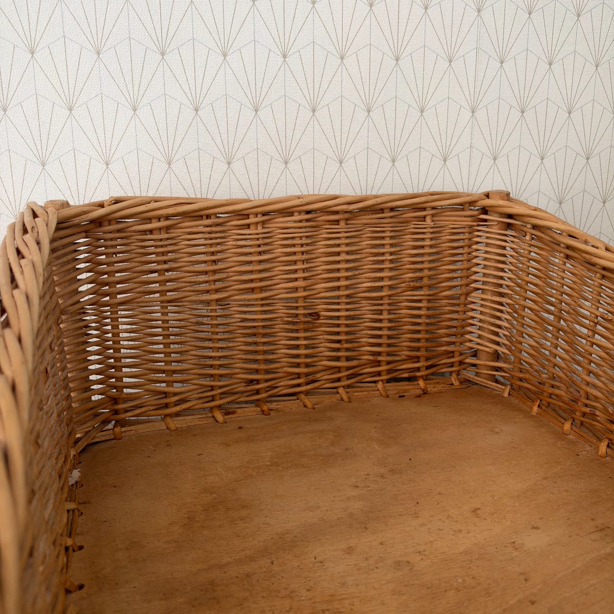 French Wicker Bread Basket Vintage Rattan Boulangerie Tray 0710264 Fleamarketfrance