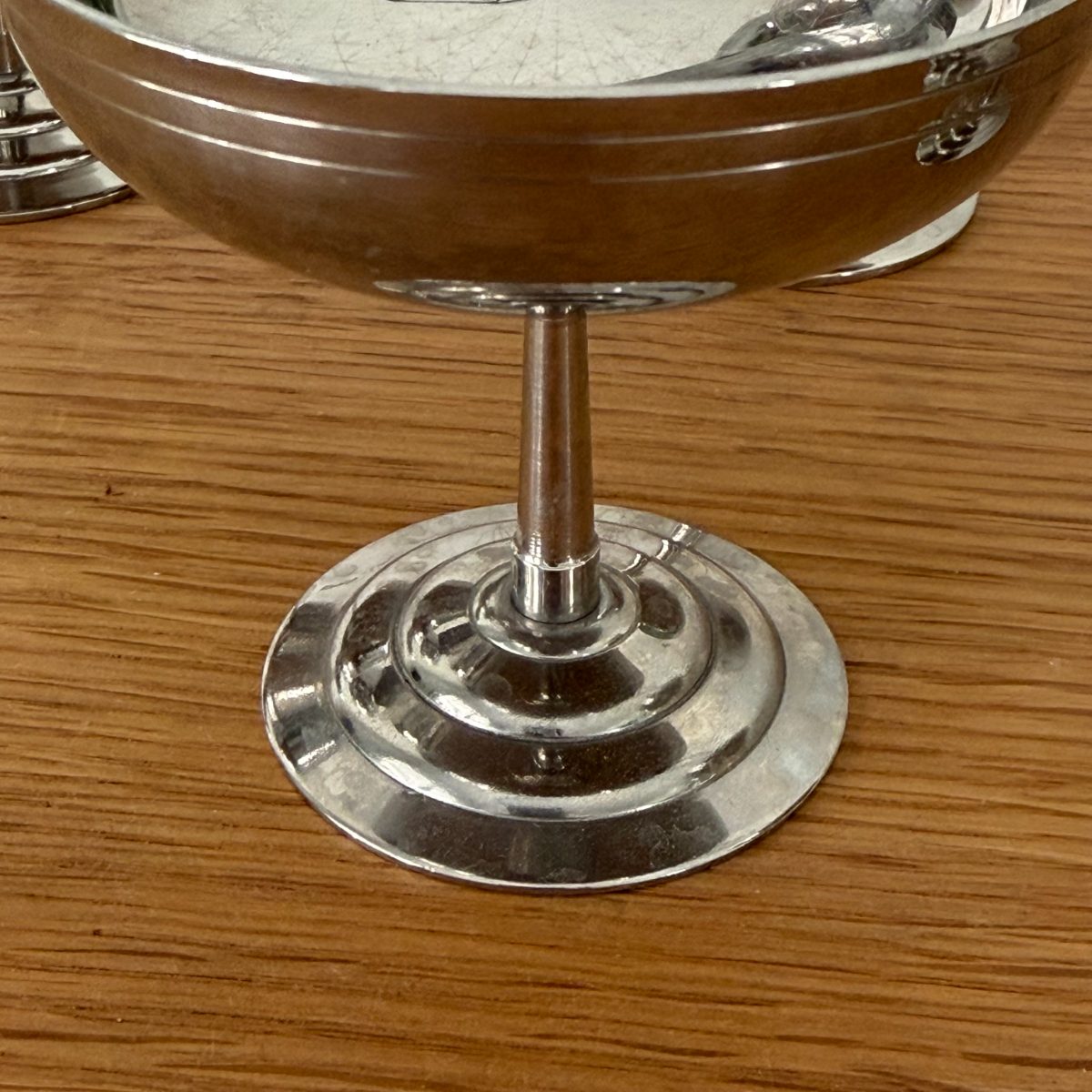 Set of 8 French Vintage Stainless Steel Champagne Coupes Letang-Remy 14102611 Fleamarketfrance