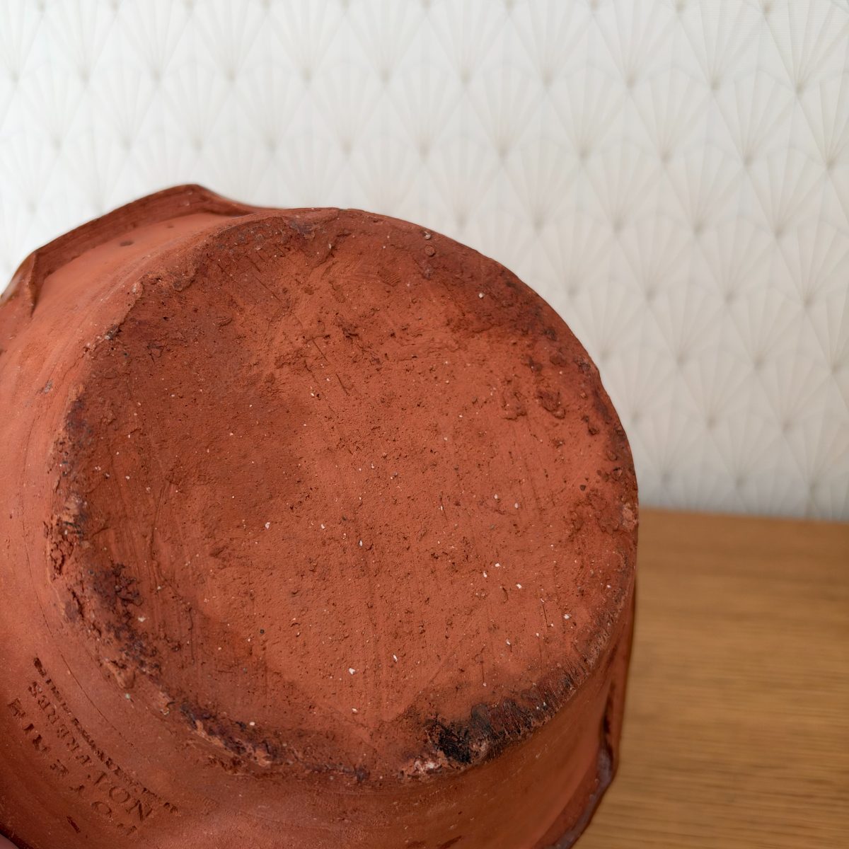 Antique French Terracotta Bowl Poterie Not Freres Glazed Earthenware 07102620 Fleamarketfrance
