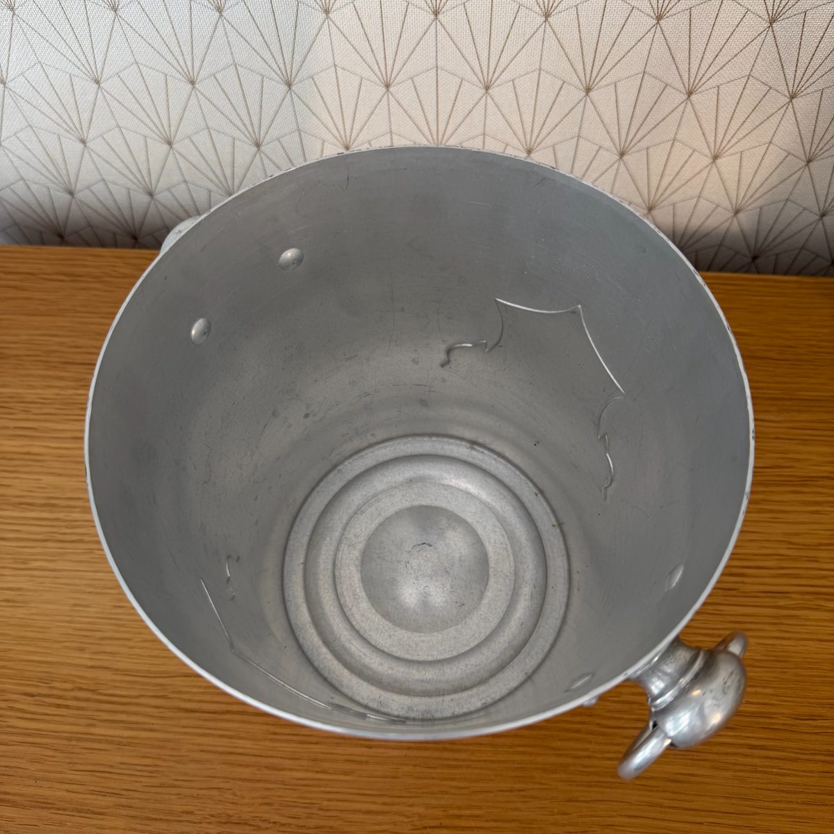 Vintage French Veuve Clicquot Champagne Ice Bucket Aluminium VCP 2610262 Fleamarketfrance