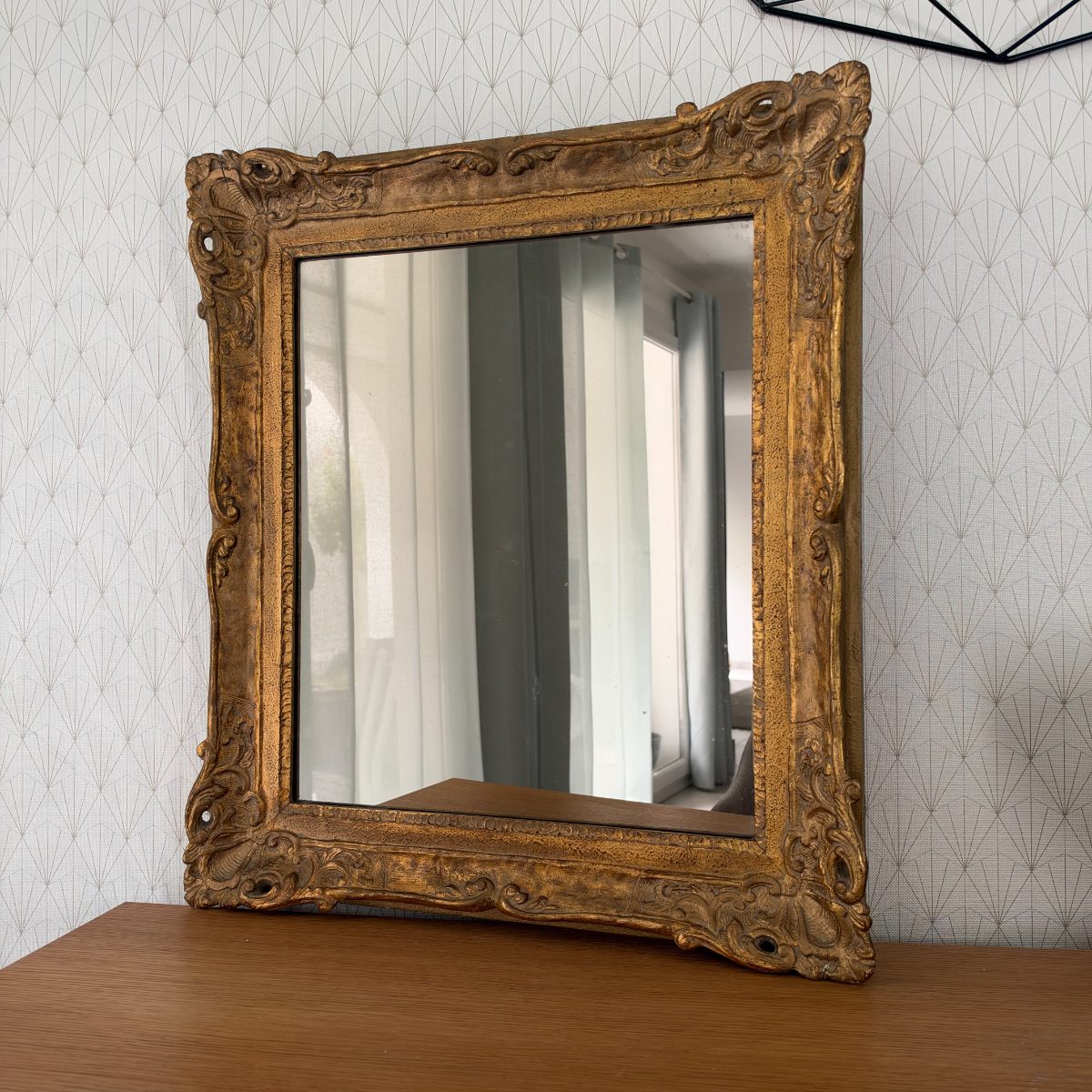 Antique French Gilt Mirror Ornate Baroque Louis XV Style Wood Frame 0710266 Fleamarketfrance