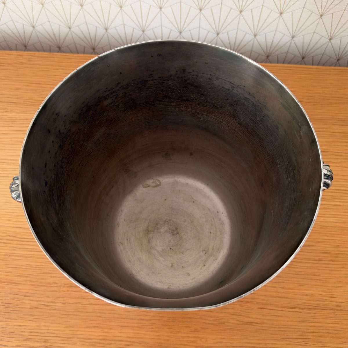 French Silver Plated Champagne Ice Bucket Ercuis Scroll Handles 20102630 Fleamarketfrance
