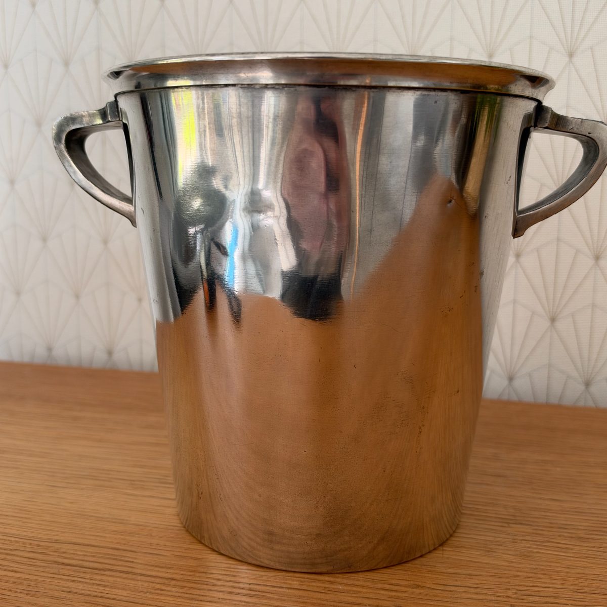 Vintage Moet Chandon French Champagne Ice Bucket Silver Copper 20102629 Fleamarketfrance