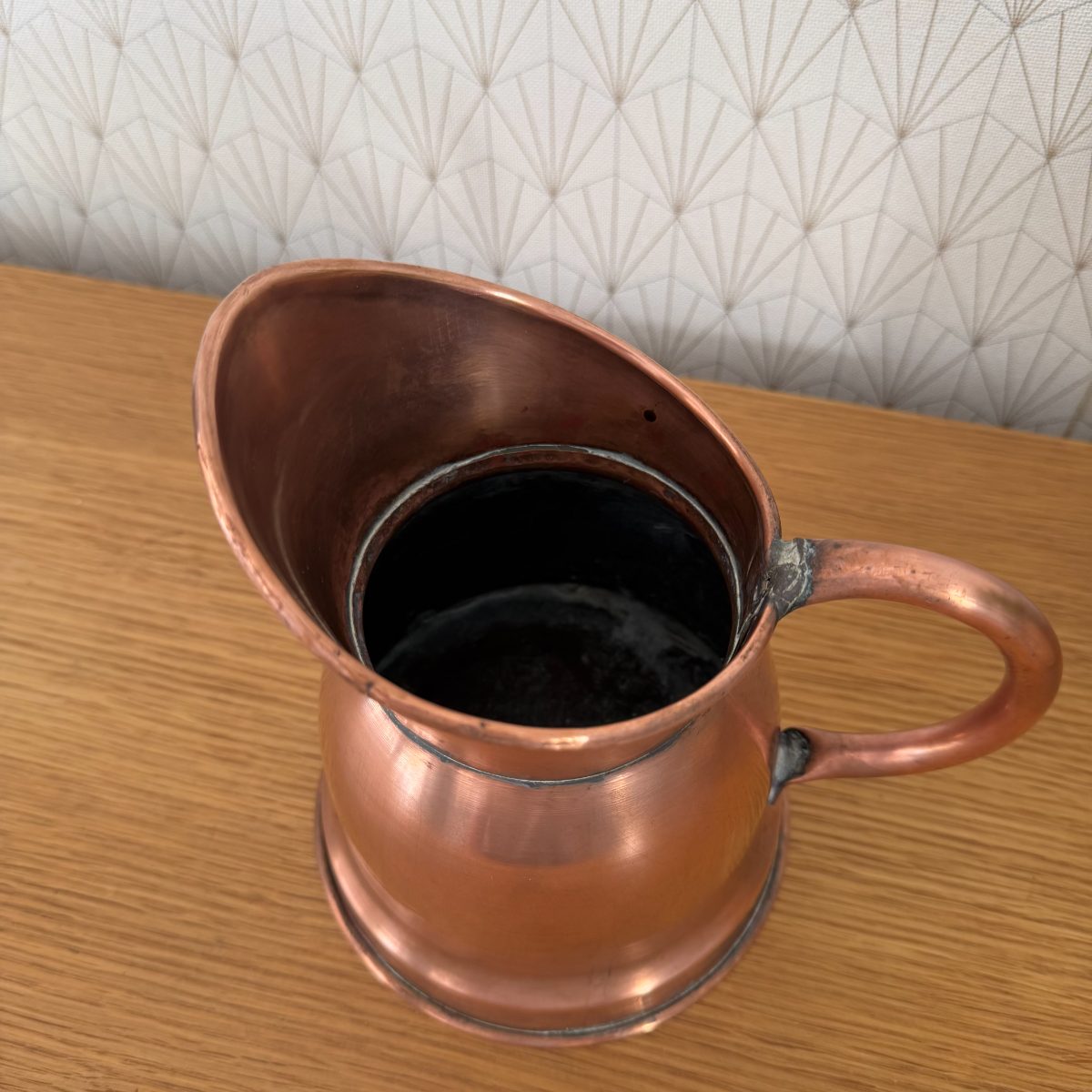Antique French Copper Measuring Jug Pitcher Farmhouse Kitchen 1010263 Fleamarketfrance