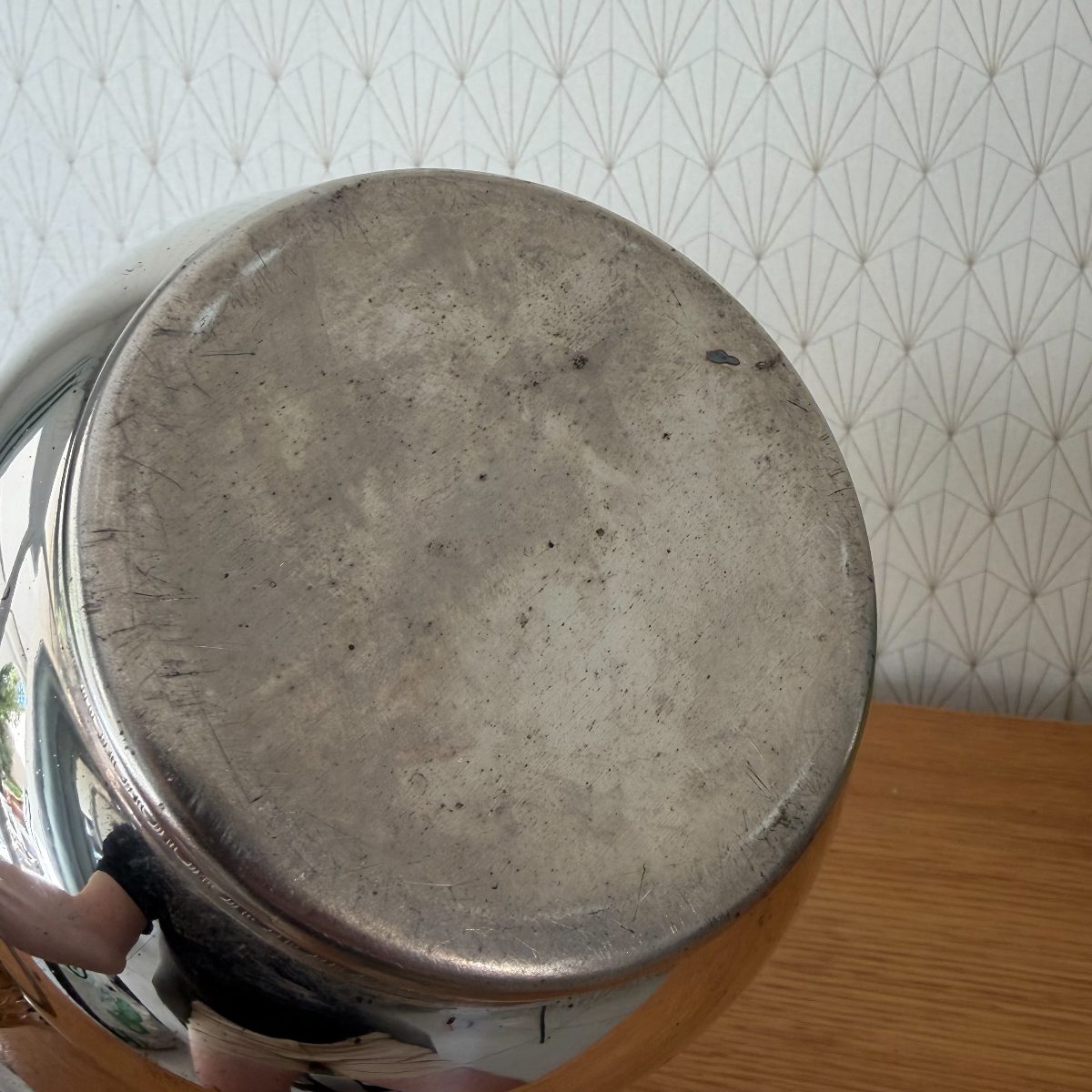 French Silver Plated Champagne Ice Bucket Veuve Clicquot Lion Handles 0810261