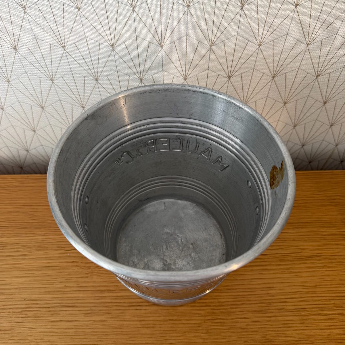 Vintage French Champagne Ice Bucket Mauler Cie Aluminum Wine Cooler 26102611 Fleamarketfrance