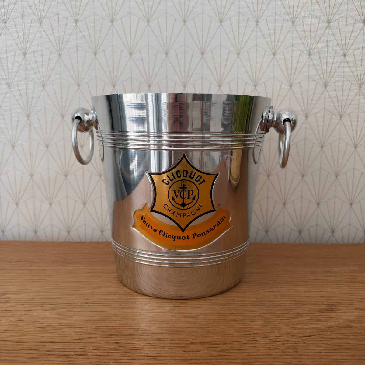 Vintage French Veuve Clicquot Champagne Ice Bucket Aluminum 20102619 Fleamarketfrance