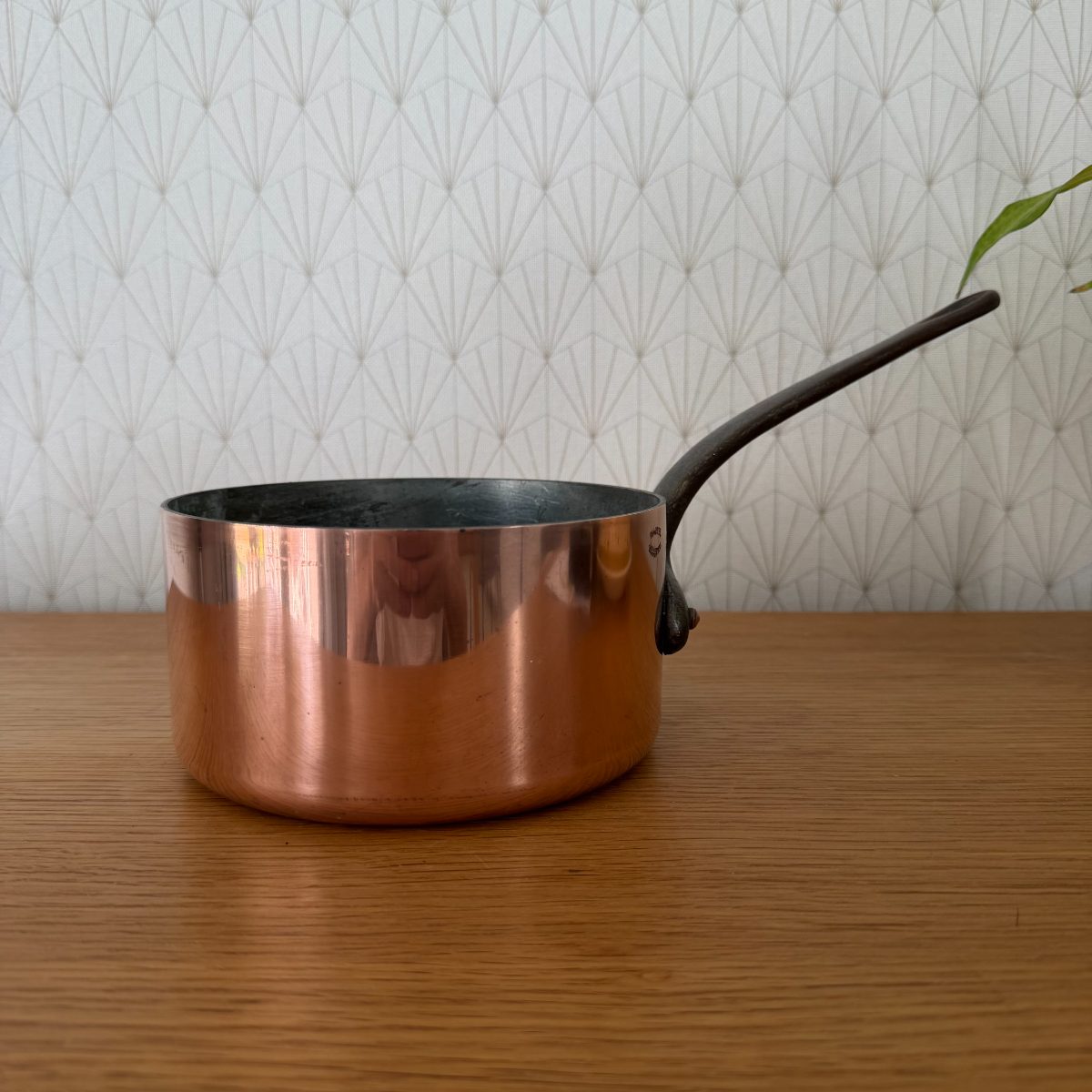 Vintage Mauviel Villedieu French Copper Saucepan Cast Iron Handle 1410263 Fleamarketfrance