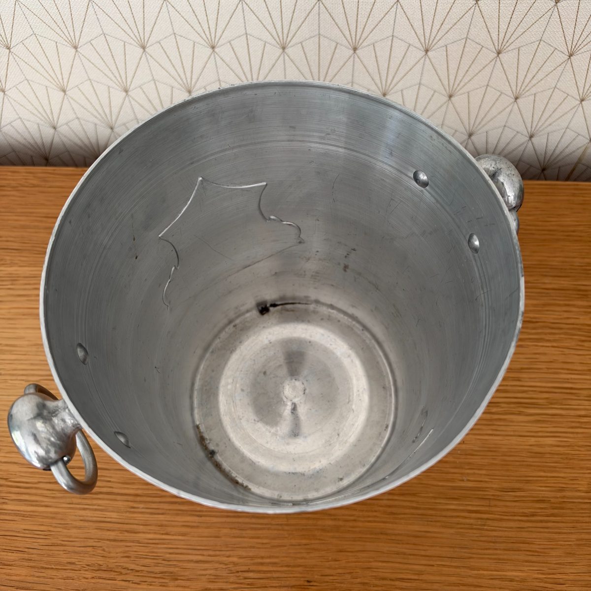Vintage French Veuve Clicquot Champagne Ice Bucket Aluminum 20102627 Fleamarketfrance