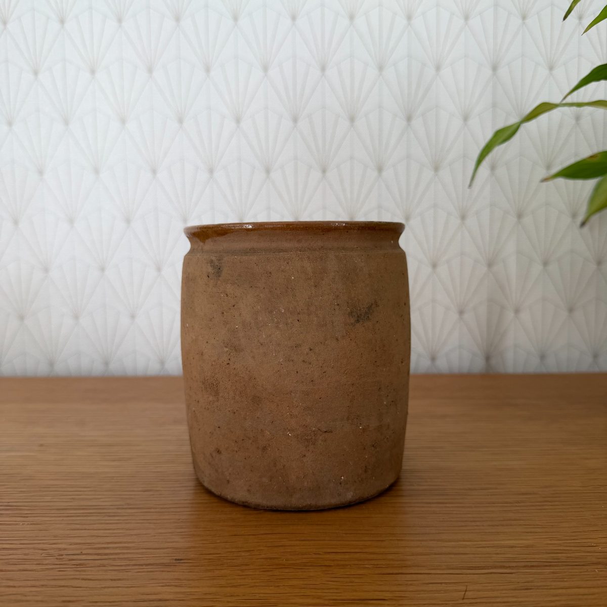 Antique French Stoneware Preserve Jar Terracotta Farmhouse Crock 1410268 Fleamarketfrance