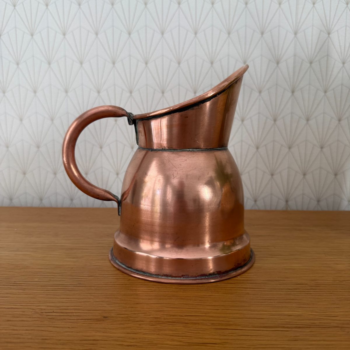 Antique French Copper Measuring Jug Pitcher Farmhouse Kitchen 1010263 Fleamarketfrance