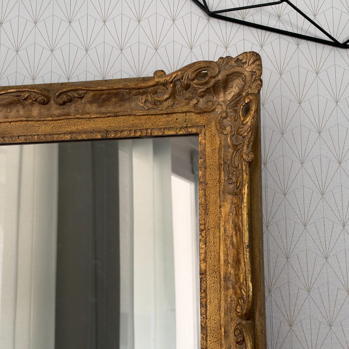 Antique French Gilt Mirror Ornate Baroque Louis XV Style Wood Frame 0710266 Fleamarketfrance