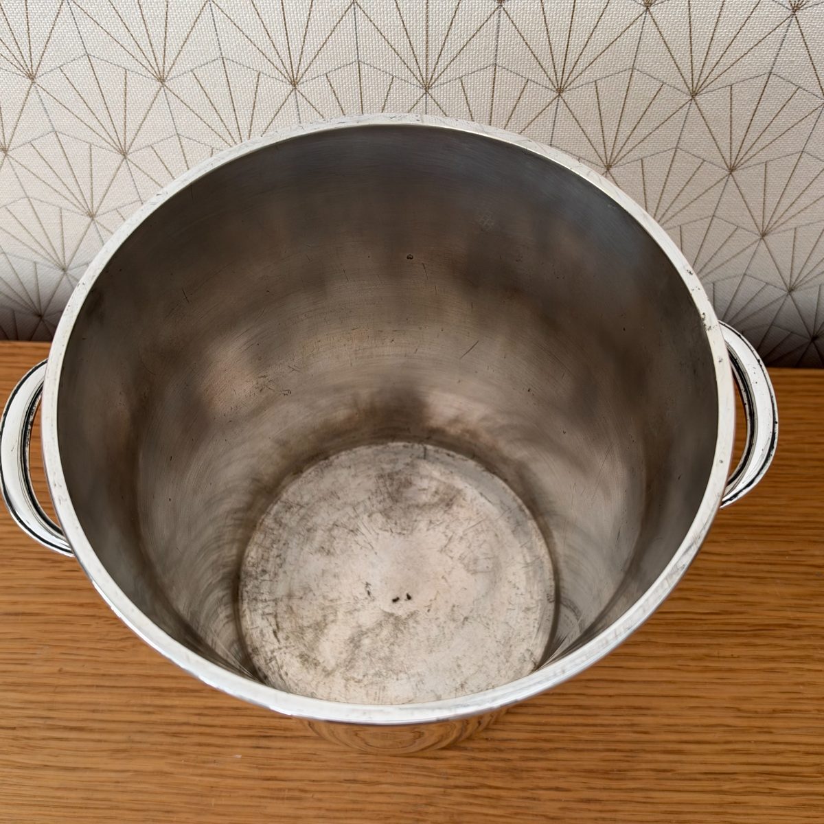 French Silver Plated Champagne Ice Bucket Vintage Two Handles 20102623 Fleamarketfrance