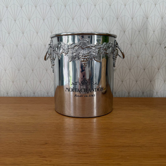 Vintage Moet Chandon Silver Plate Champagne Ice Bucket France Grape 1010261 Fleamarketfrance
