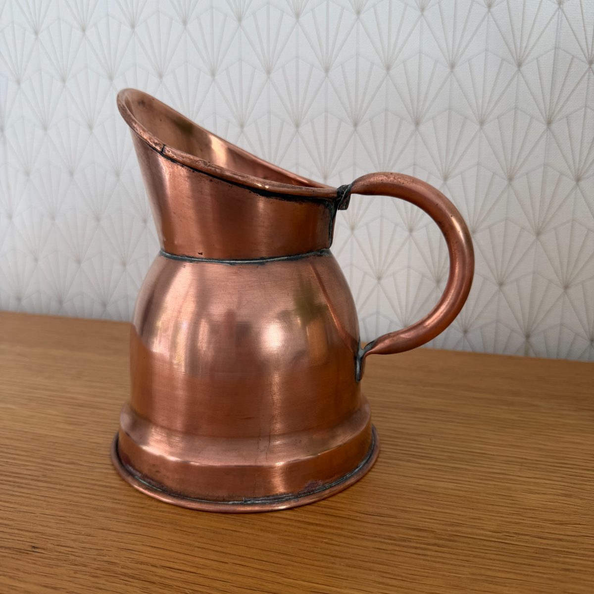 Antique French Copper Measuring Jug Pitcher Farmhouse Kitchen 1010263 Fleamarketfrance