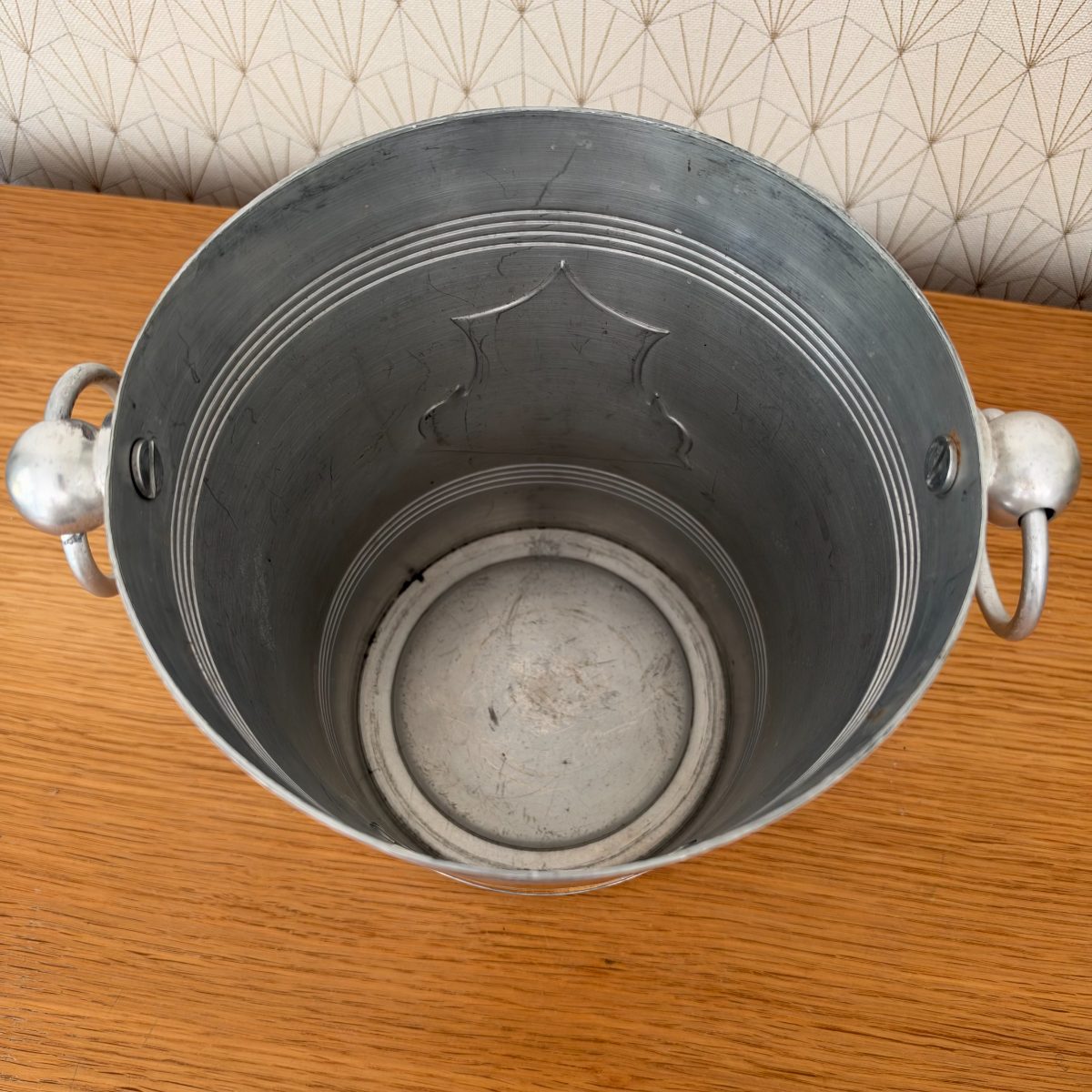 Vintage French Veuve Clicquot Champagne Ice Bucket Aluminium 20102628 Fleamarketfrance